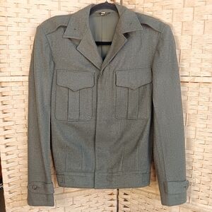 Vintage USMC Vandegrift Wool Uniform Coat 36 Small Korean War 40s 50s